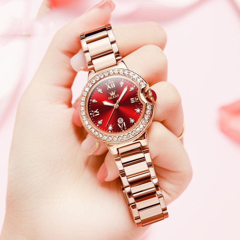 Waterproof Rose Gold Women's Watch