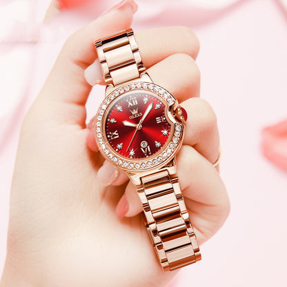 Waterproof Rose Gold Women's Watch