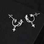 S925 Sterling Silver Star Earrings The Max Mall