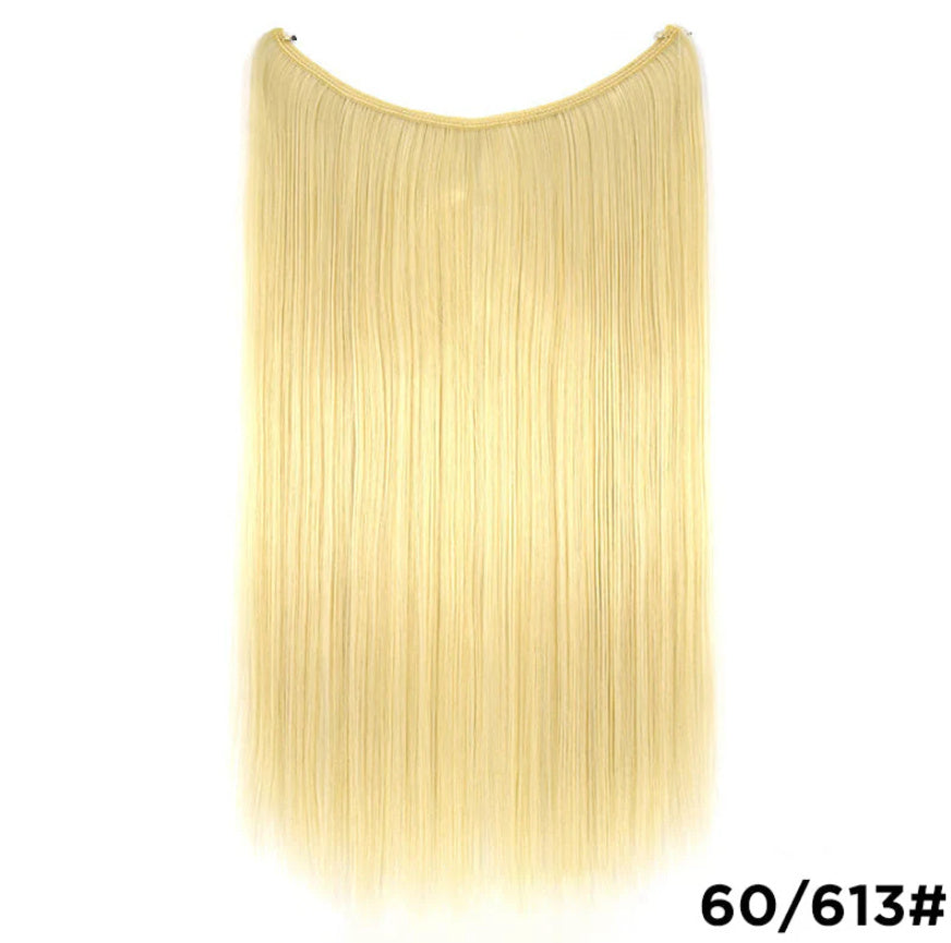 22" Invisible Wire Hair Extensions - Silky Straight