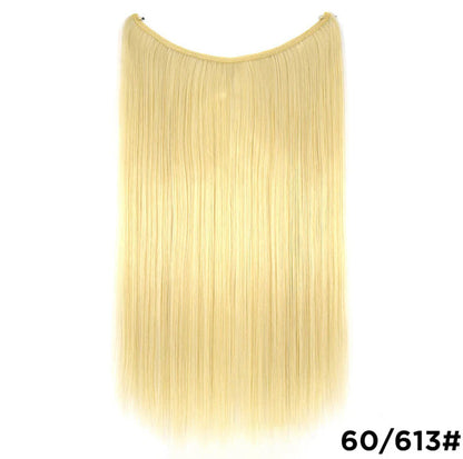 22" Invisible Wire Hair Extensions - Silky Straight