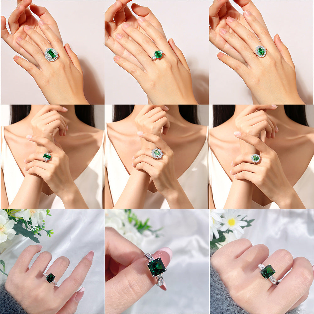 Silver Geometric Ring