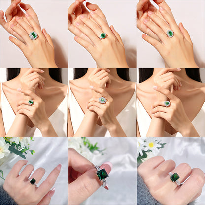 Silver Geometric Ring