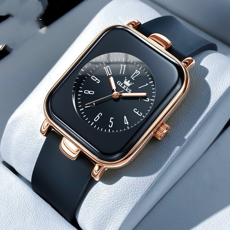 Rectangle Stainless Steel Watch