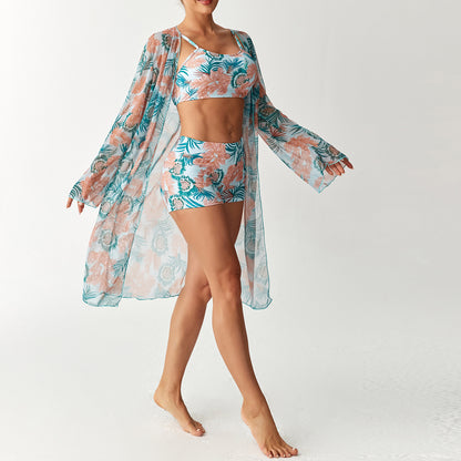 Spandex Three-Piece Swimsuit
