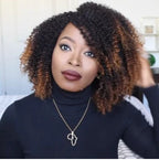 High Temperature Silk Curly Wig - Long Bangs Heat Resistant Hair The Max Mall