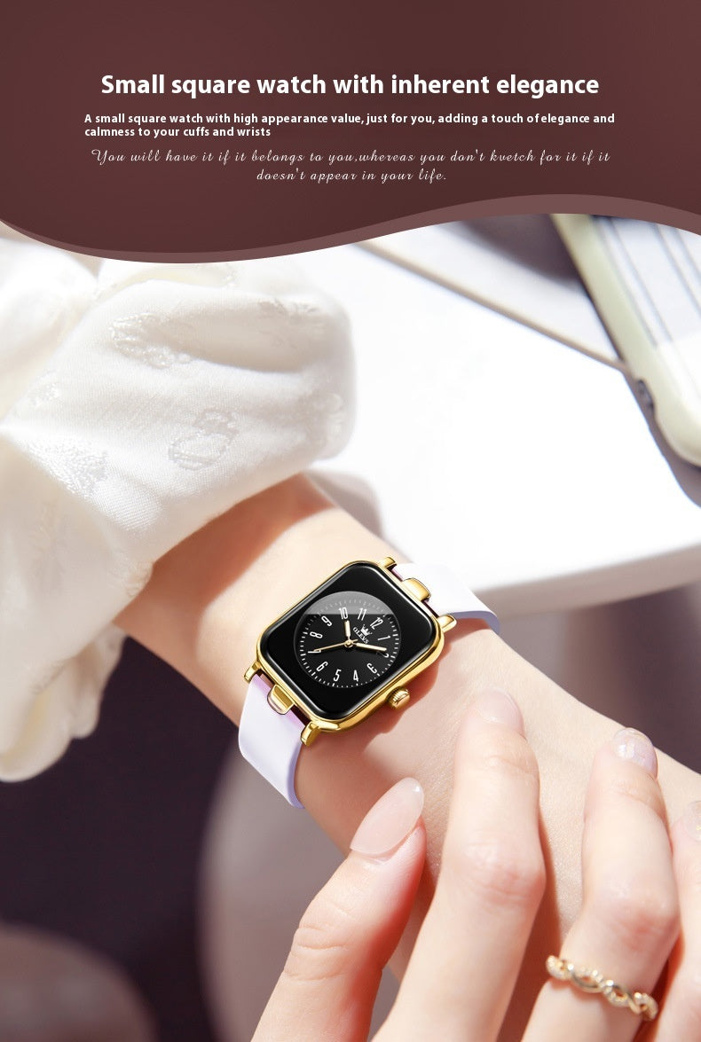 Rectangle Stainless Steel Watch