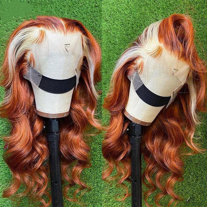 Hand-Woven Real Hair Medium Long Wig