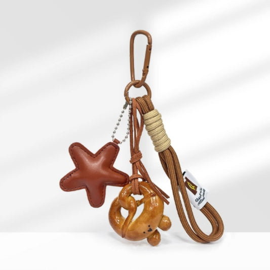 Cartoon Bread Pattern Handbag Pendant