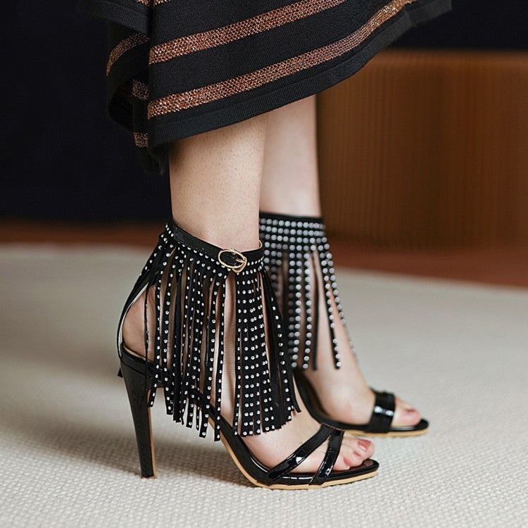 Matte Round Head High Heels