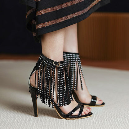 Matte Round Head High Heels