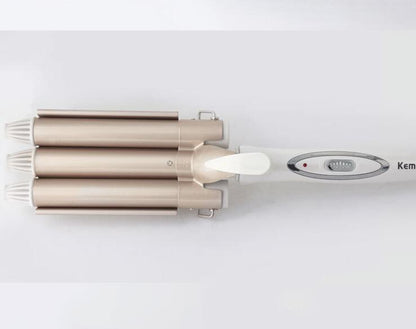 3-Barrel Hair Curling Iron 45W