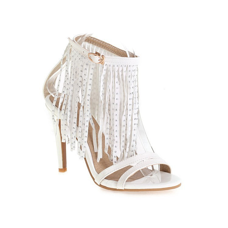 Matte Round Head High Heels