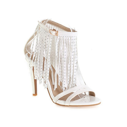 Matte Round Head High Heels