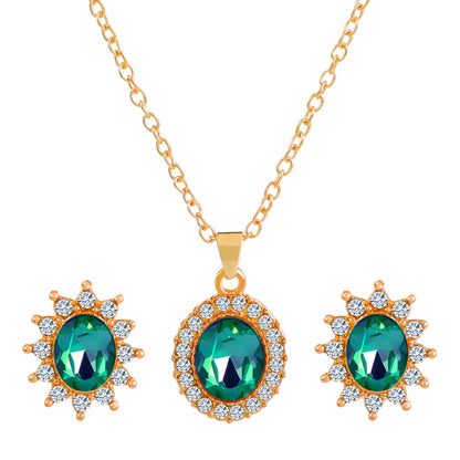 Sunflower Jewelry Set - Rose Gold Plated