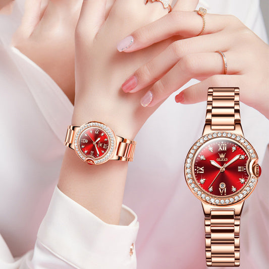 Waterproof Rose Gold Women's Watch