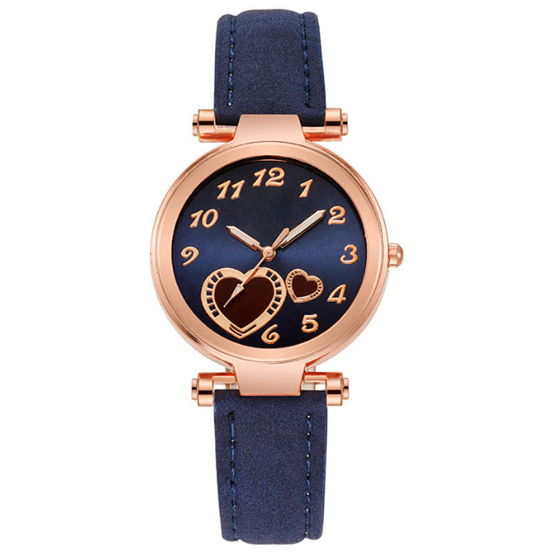 Retro Round Dial Watch - Rose Gold Clasp
