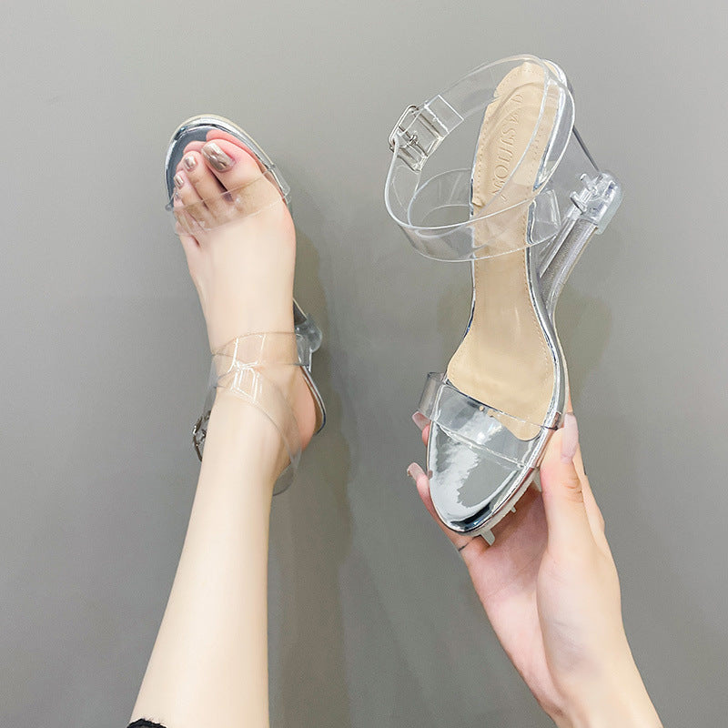 PU Round Head Button Shoes