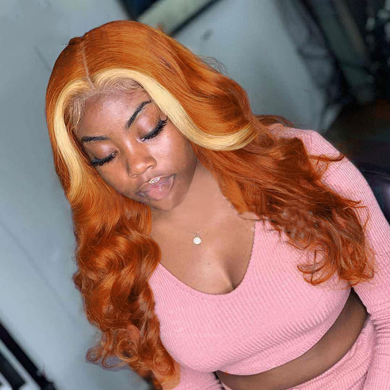 Hand-Woven Real Hair Medium Long Wig