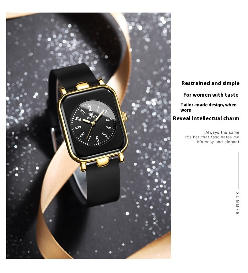 Rectangle Stainless Steel Watch