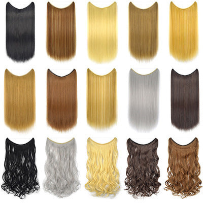 22" Invisible Wire Hair Extensions - Silky Straight