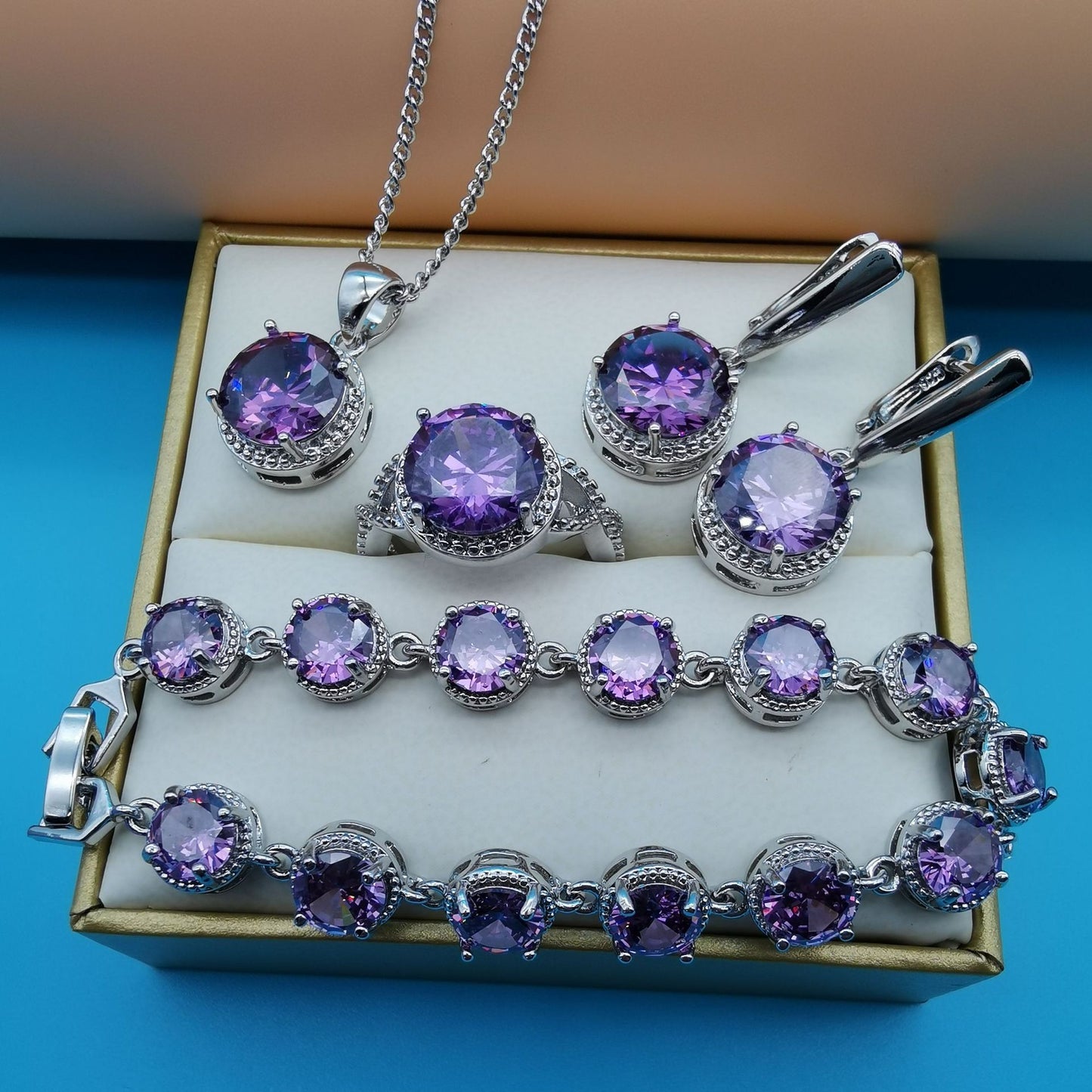 Love Heart Jewelry Set - 4 Piece Collection