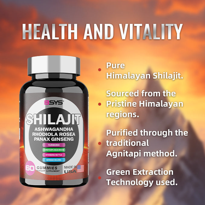 BSYS 8IN1 SHILAJIT GUMMIES 60'S The Max Mall