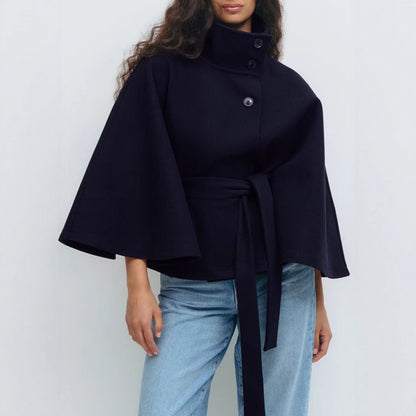 Polyester Batwing Sleeve Jacket