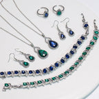 Square Pattern Electroplated Jewelry Set The Max Mall
