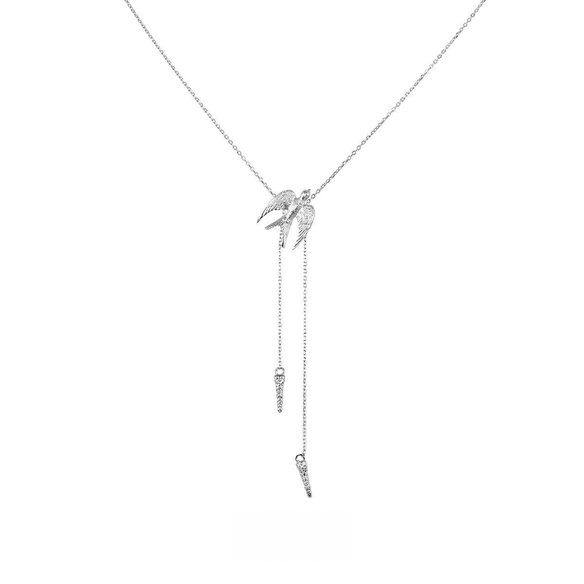 925 Silver Bird Necklace - Cross Chain The Max Mall