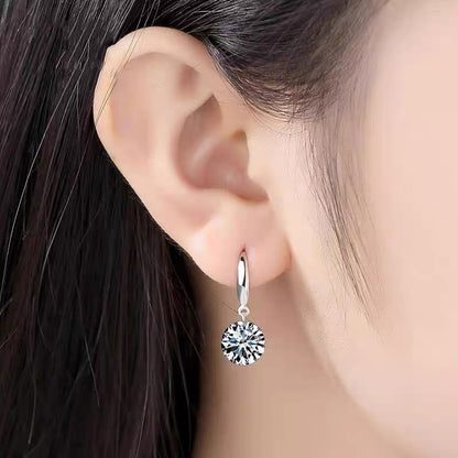 925 Silver Diamond Earrings