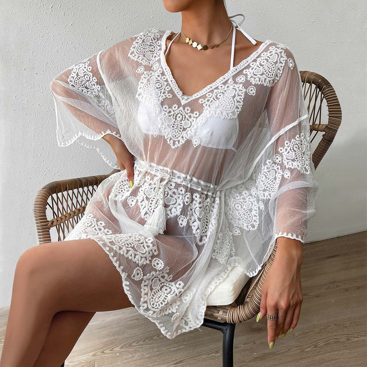 Polyester Beach Blouse
