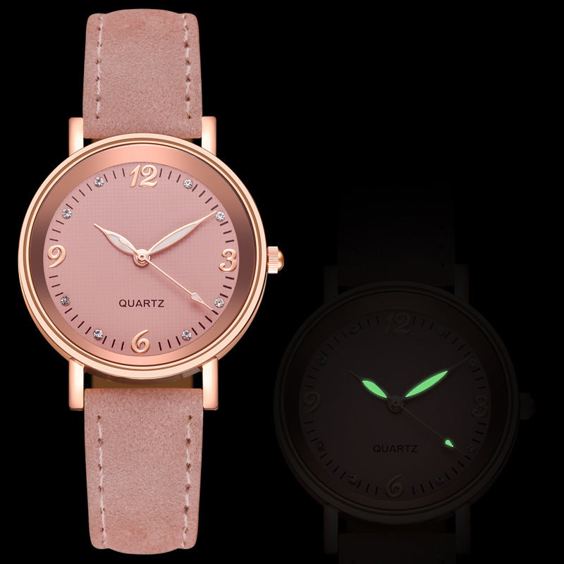 Luminous Women's Watch - Leather Band