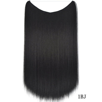 22" Invisible Wire Hair Extensions - Silky Straight