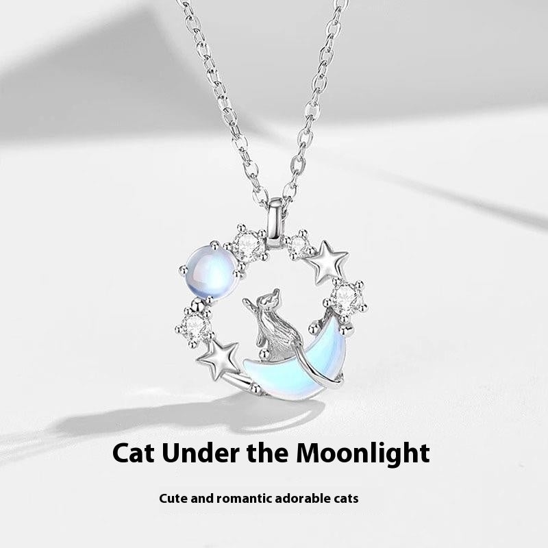 925 Silver Drop Shape Fashion OL Necklace