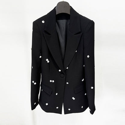 Women's Polka Dot Polyester Suit Set