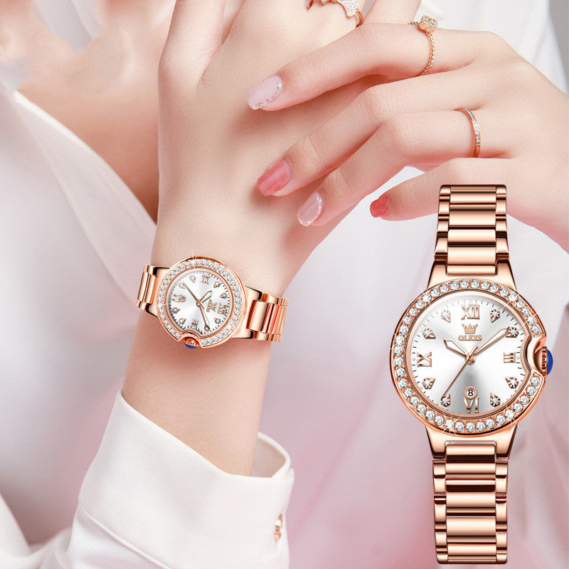 Waterproof Rose Gold Women's Watch