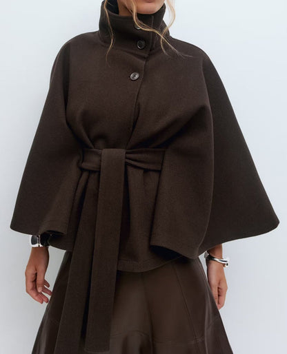 Polyester Batwing Sleeve Jacket