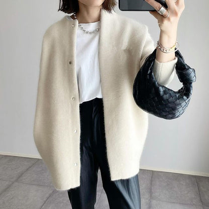 Slim Fit Polyester Cardigan