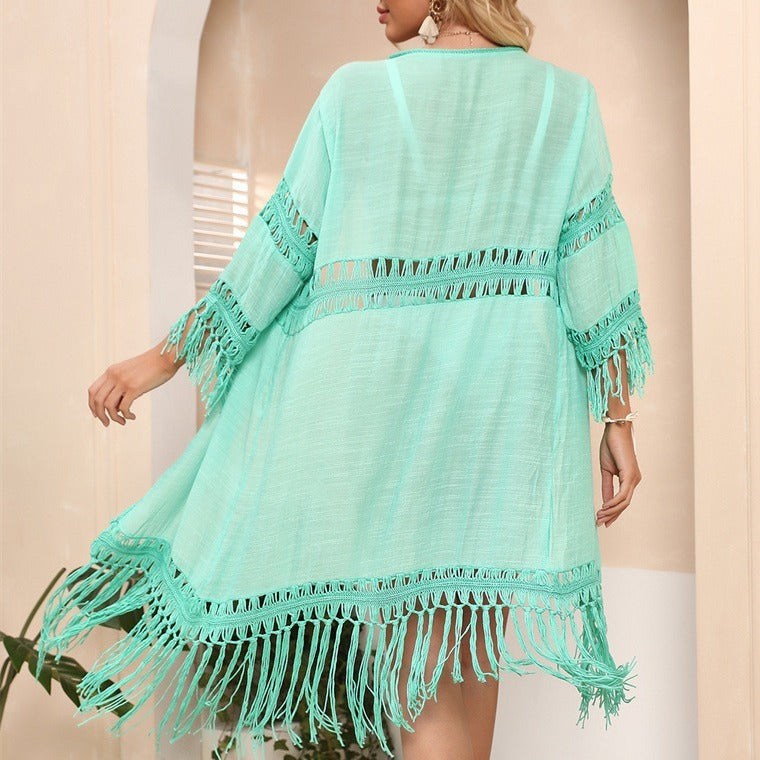 Acrylic Beach Cover-Up Cardigan