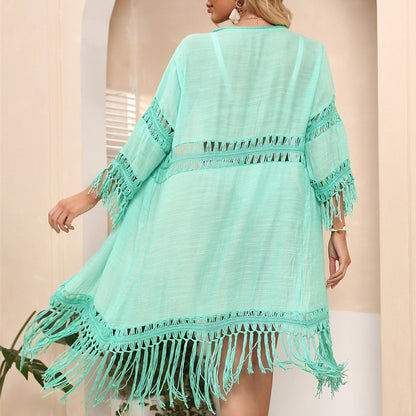 Acrylic Beach Cover-Up Cardigan