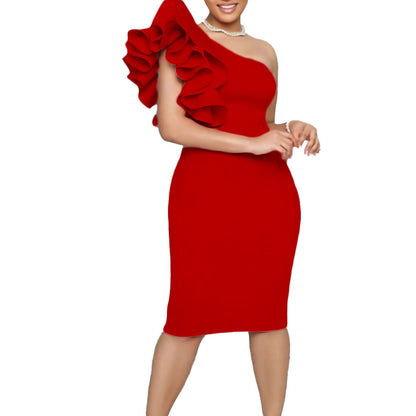 Cotton High Waist Step Dress