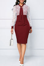 Milk Silk Lace Office Dress The Max Mall