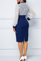 Milk Silk Lace Office Dress The Max Mall