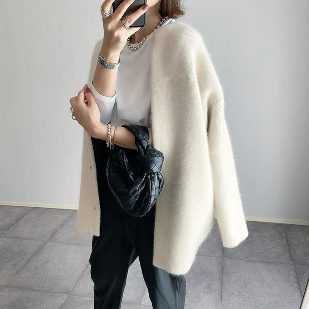 Slim Fit Polyester Cardigan