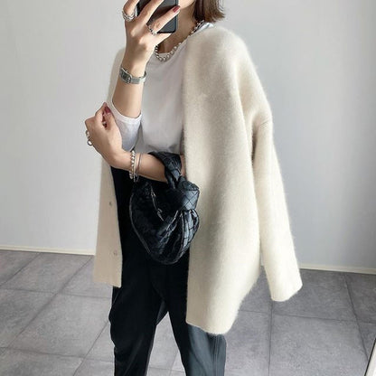 Slim Fit Polyester Cardigan
