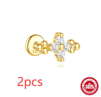 S925 Sterling Silver Geometric Earrings