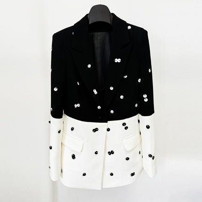 Women's Polka Dot Polyester Suit Set