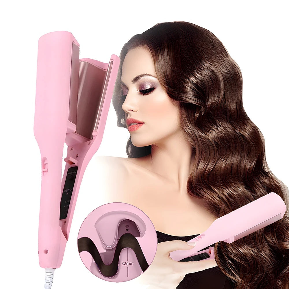 Hair Curling Iron 32mm Deep Wave Hair Curler 4 Temperature Adjustable Fast Heating Crimping Iron Styler Wand For All Hair Style The Max Mall