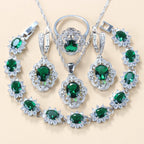 Women's Zircon Jewelry Set - Water Wave Chain The Max Mall